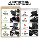 EOOWOY 7-in-1 Tricycle with 360° Swivel Seat for Toddlers Aged 18 Months to 5 Years