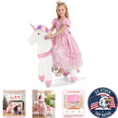 Sturdy Unicorn Ride-On with Secure Pedals: Perfect for Kids 6+, Enjoyable Playtime!