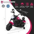 6V Electric Ride-On Motorcycle for Kids with Headlight, Music, and Training Wheels