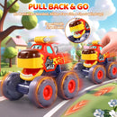 Pull Back Monster Truck Vehicles for Toddlers Ages 1-3 Gift Set