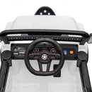 12V Bluetooth Electric Ride-On Truck with LED Lights for Kids Aged 1-4 Years - White