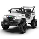 12V Bluetooth Electric Ride-On Truck with LED Lights for Kids Aged 1-4 Years - White