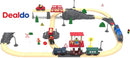 Motorized Train Set for Wooden Tracks - 3-Piece Battery-Powered Toy for Ages 3 and Up