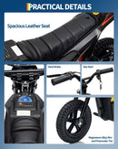 24V 10Ah Electric Dirt Bike for Kids with 350W Brushless Motor and Bluetooth, Suitable for Ages 10+