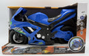 Fenicalcan Blue Friction Motorcycle with Lights and Sounds