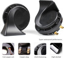 FARBIN 12V Universal Dual Tone Electric Car Horn - 130dB Loud and Waterproof