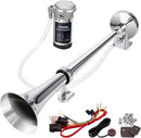 Chrome 12V Air Horn Kit for Trucks and Trains