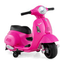 Children's Electric Motorcycle with Training Wheels, Headlight, Horn, and 6V Battery