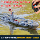 SNACKTANT 16-inch Remote Control Warship Aircraft Carrier with Dual Rechargeable Batteries