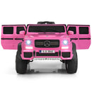 12V Licensed Pink Mercedes-Benz Kids Ride-On Car with Trunk and Remote Control