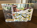 Dinosaur Adventure Track Set: Includes 2 Realistic Dinosaurs and Battery-Powered Vehicle with 155+ Pieces