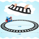 Battery-Powered Kids Electric Train Set with Track, Lights, and Sounds