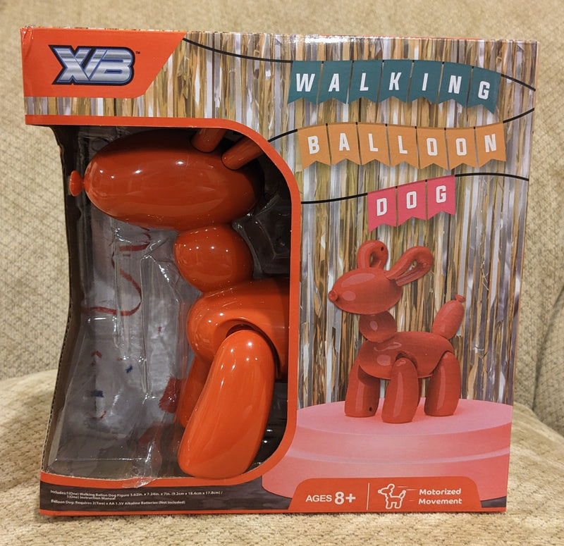 Red Walking Balloon Dog Toy for Active Play