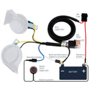 12V Dual-Tone Electric Snail Horn Kit for Automobiles