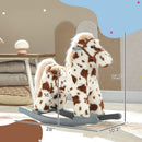 Rabbit-Themed Rocking Horse with Realistic Neigh and Plush Comfort
