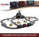 Motorized Train Set for Wooden Tracks - 3-Piece Battery-Powered Toy for Ages 3 and Up