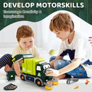 Electric Drill Take Apart Truck Toy Set - Build and Dismantle Garbage Truck