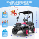 24V Electric 4-Seater Golf Cart for Kids with 4WD