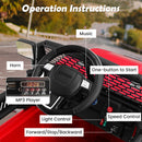 12V Electric Ride-On Truck for Kids with Remote Control, Music, and Lights - Red