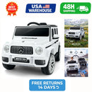 Mercedes-Benz AMG G63 12V Bluetooth Remote Control Ride-On Car for Kids - White