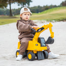 Caterpillar Kids Ride-On Excavator with Swiveling Digging Bucket and Storage