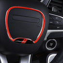 B-Style Red Central Control Steering Button Frame for Car Interior Enhancements
