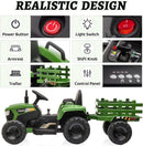 12V Battery-Powered Ride-On Toy Tractor for Toddlers