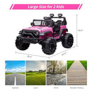 Pink 2-Seater Electric Ride-On Car for Kids with Remote Control - 24V - 2*120W
