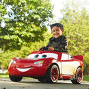 Cars Lightning McQueen Electric Ride-On Toy with Sound Effects, Suitable for Ages 3 and Up