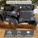 Black 12V Remote-Controlled Electric Truck for Kids
