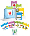 Aullsaty Interactive Blue Flash Cards with 224 Words and 3 Songs