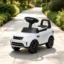 White Dual-Function 6V Electric Ride-On Car for Children