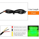8-Pack Green Grill Flashing Lights for 12-24V Trucks and Vehicles