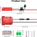 Milwaukee M18 Battery Adapter for 18V Power Wheel Conversion with 30A Fuse Switch