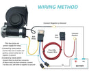 NEOGET Compact 12V Truck Air Horn Kit, 128dB, Black