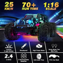 2.4GHz Fast Remote Control Offroad Monster Racing Car with Blue LED Lights