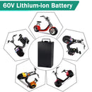 60V 20Ah Lithium Battery Compatible with 250W to 1000W Motors