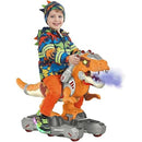 Orange Dinosaur Battery-Powered Ride-On Car for Toddlers