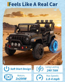 24V Electric 2-Seater Ride-On Car and Truck Toys for Kids with Remote Control
