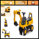 Licensed Ride-On Excavator Push Car for Kids with Rotating Bucket