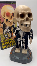 Retro Gemmy 17" Large Head Grooving Skeleton Super Freak *Inspected*