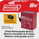6-Volt Red Rechargeable Battery for Fisher-Price Power Wheels Ride-On Toys