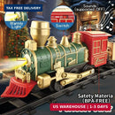 Interactive Electric Train Playset for Children 4-8 with Lights and Sounds