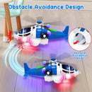Interactive Helicopter Toy for Toddlers with Lights, Sounds, and 360° Movement