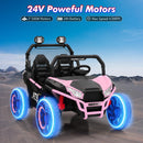 24V 2WD Metal Frame Kids 2-Seater Ride-On UTV Car with Remote Control