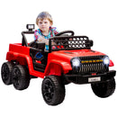 12V 4x4 Electric Ride-On Truck with Trailer and Switchable 2WD/4WD for Kids