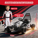 400W 24V Kids Electric Go Kart with Drift Function, Off-Road Capabilities, Roll Cage, 5-7.5 MPH