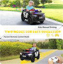 TOBBI Kids Police Car Ride-On with Remote Control for Parents