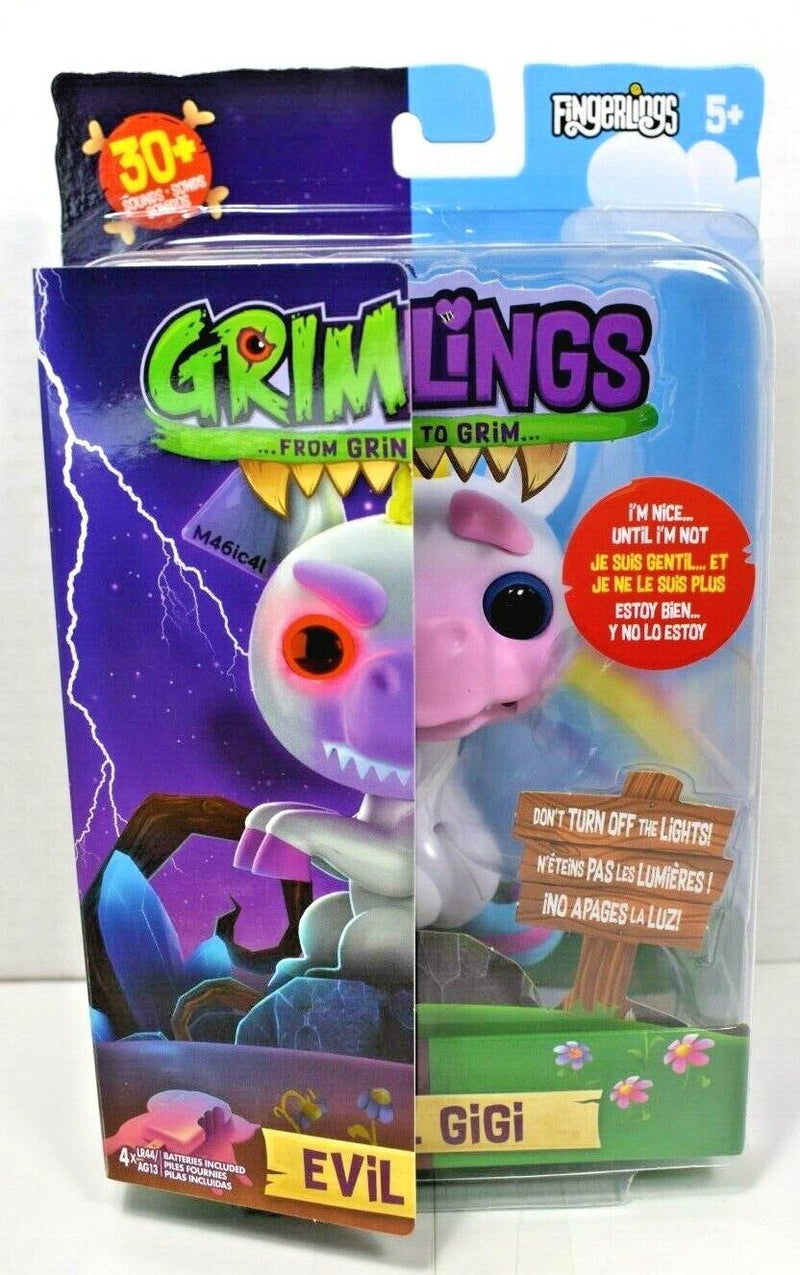 Fingerlings Grimlings Evil Gigi Interactive Unicorn Toy