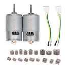 Pair of RS555 35000RPM Electric Motors for Power Wheel Enhancement, 24 Volt